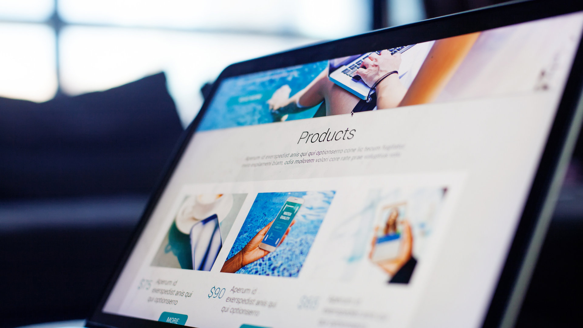 Image of website optimized with Quid's AI intelligence to maximize commerce profits and streamline demand planning.